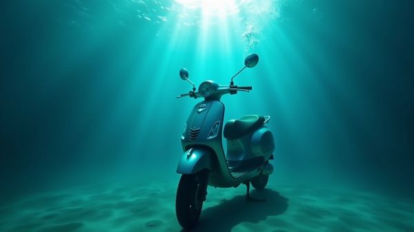 Scooter subacqueo che supera le aspettative a 30 metri